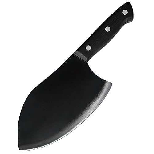 Boning Knife, Boning Butcher Kitchen Knife 7cr17 Stainless Steel Cutlery Cooking Knife Full Tang Cleaver Cutter Filleting Steak Knife Tools BY ZZYY (Color : Style 02)