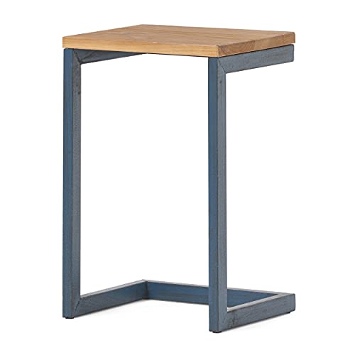Christopher Knight Home Darlah Small Firwood Antique Table, Antique, Antique Natural And Black With Blue, 10.25”D X 12.75”W X 19.50”H #TOP6