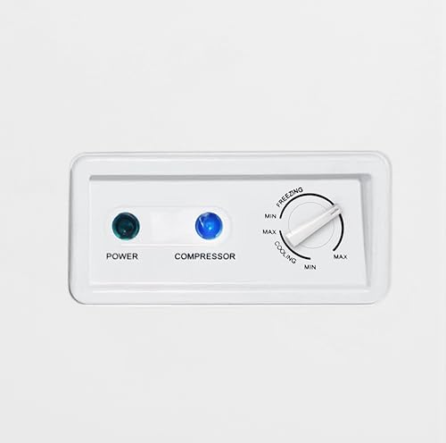 Frigidaire Chest Deep Freezer, 7 Cu. Ft. Capacity, Shiny Stainless Steel Top Lid Design-Adjustable Thermostat-Removable Vinyl Coated Wire Basket-Easy Defrost Drain- Garage Ready on Fridge.com