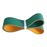 40mm Width Nylon Flat Transmission Belt 850mm to 2100mm Perimeter Yellow Green Industrial Drive Belt(1380x40x3mm)