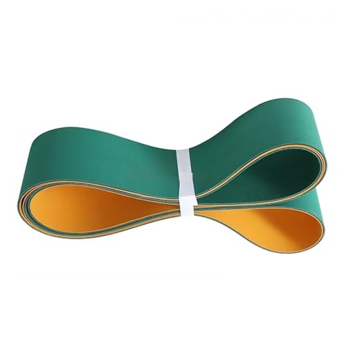 40mm Width Nylon Flat Transmission Belt 850mm to 2100mm Perimeter Yellow Green Industrial Drive Belt(1380x40x3mm)