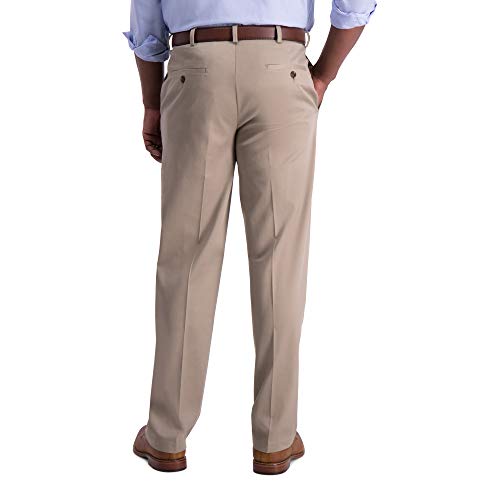 Image of Haggar Men's Classic Fit Iron Free Premium Khaki Casual Pant
