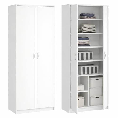 Questo mobile può essere utilizzato come guardaroba, libreria, armadio per ufficio o schedario. Il suo aspetto moderno ed elegante si adatta perfettamente a salotti, camere da letto e corridoi.