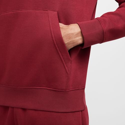 Nike Herren Club Kapuzenpullover, Team Red/Team Red/White, XL