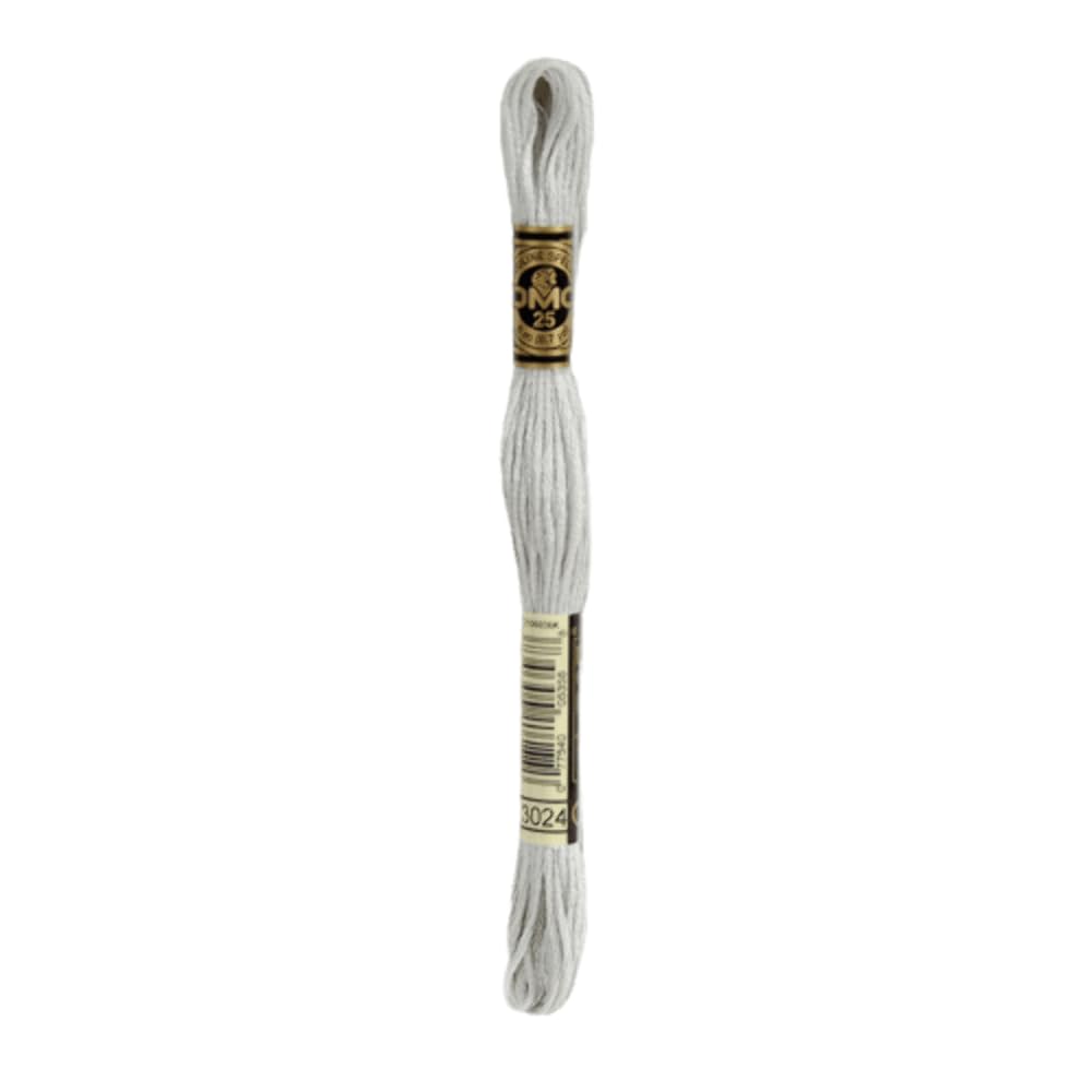 DMC 117MC-3024 Cotton Embroidery Floss, 3024 Grey, 8 m