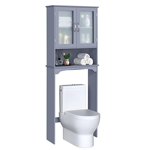 Yaheetech Over The Toilet Storage Cabinet, Free Standing Toilet Rack