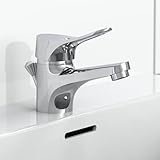 KLASSIKER: Das zeitlose Design mit formschönem, offenen Bedienhebel, fügt sich in jeden Badezimmerstil ein