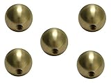  5 x Kugelmutter Kugelmuttern Messingkugel Messing Kugel Messing blank Gewinde M4 M3 SAMWERK® (Ø 16mm M4 5 Stück)