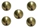 Produktbild 5 x Kugelmutter Kugelmuttern Messingkugel Messing Kugel Messing blank Gewinde M4 M3 SAMWERK® (Ø 16mm M4 5 Stück)
