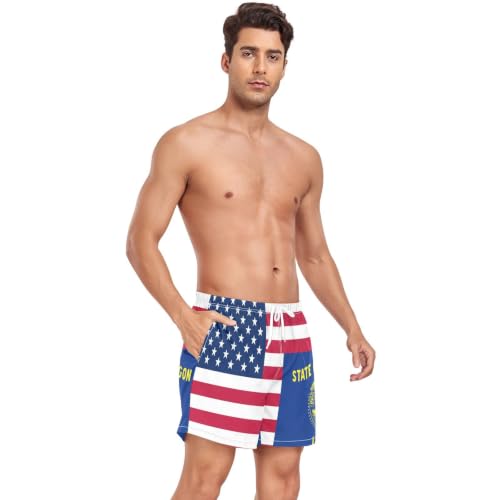 Pantalones cortos de natación para entrenamiento de gimnasio S 6