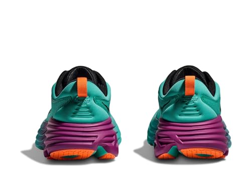 Image of Hoka Women's Bondi 8 Electric Aqua /Black 10.5 Medium