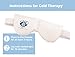 Heated Eye Mask - Soothing Warm & Cold Compress for Temporary Relief of Irritated Eyes, Dryness, Crusty Eyelids, Eyelid Bumps - Reusable, White, Silica Bead, Therapy Mask