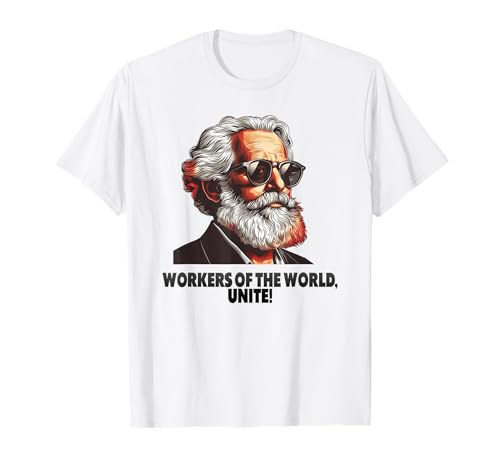 Trabajadores del mundo, ¡uníos!, Kommunista, Karl Marx Camiseta