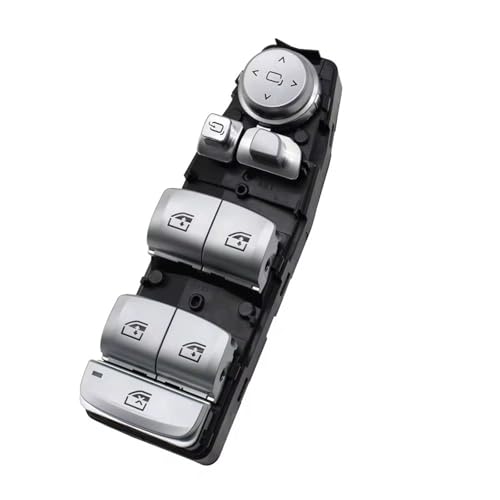Bouton lève-vitre électrique principal de finition silver haut de gamme pour berline BMW F10
