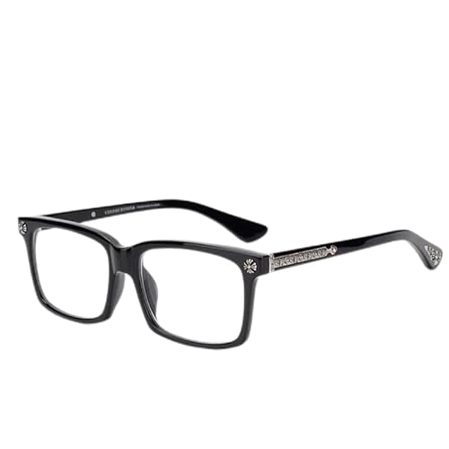 Black Classic Thick Square Frame Clear Lens Glasses for Women Men Non Prescription Eyeglasses (black)