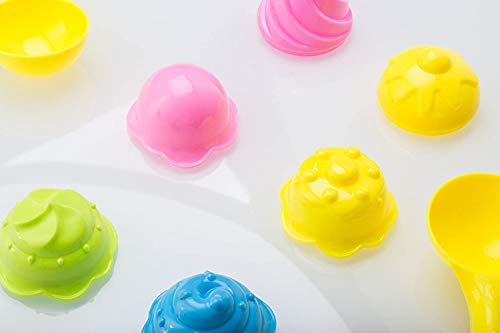 image for Top Race Beach Toys, Sand Toys, 16 Piece Ice Cream Mold Set for Kids 3