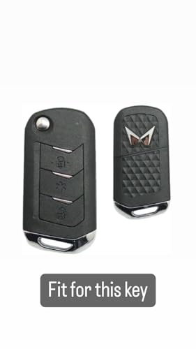 Image of Auto Thrill Premium Key Cover For Compatible With Mahindra Scorpio N | 3Xo | Xuv 300 | Marazzo | Xuv 700 | Xuv 400 Ev | Bolero | Thar 3 Button Flip Key