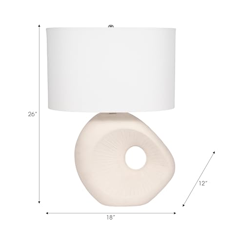 Lámpara de Mesa Moderna con Base de Cerámica y Pantalla Ivory miniatura 4