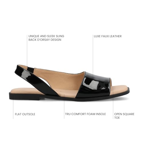Image of Journee Collection Women's Brinsley Slingback Flat Sandals