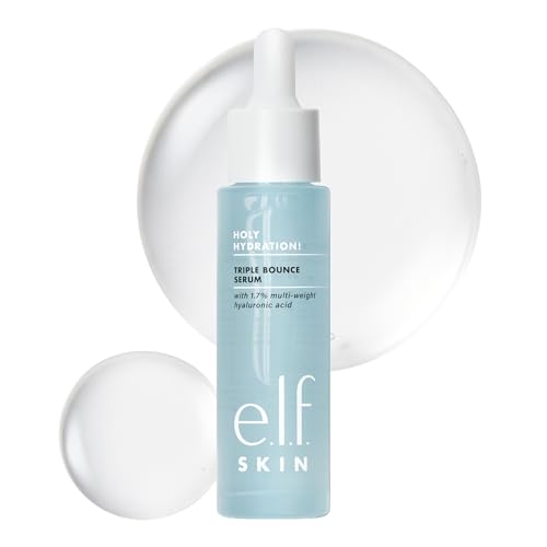 e.l.f. SKIN Holy Hydration! Triple Bounce Serum, 1.7% Hyaluronic Acid Serum For Plump, Bouncy Skin,...