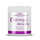 Dog Calming Supplements - Calming & Anxiety Powder for Dogs - 270g | Vet's Choice - GMP Certified | Support for relaxation & emotional balance | UK Made Dog Supplement, Mix in with Food (Beef Flavour)