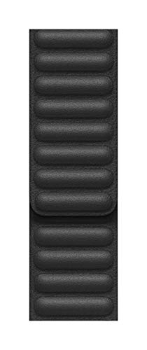 Image of Apple Watch Band - Leather Link (44mm) - Black - Small /Medium