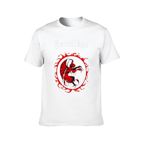 Photo de Bear Coming Sortilege 1983 Logo Classic Breathable T Shirt White L