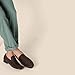 Amazon Essentials Men's Venetian Dress Slip-On Loafers with Memory Foam, Brown Faux Suede, 11