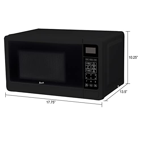 Avanti Mt7V1B Microwave Oven 700-Watts Compact With 6 Pre Cooking Settings, Speed Defrost, Electronic Control Panel And Glass Turntable, Black #TOP4