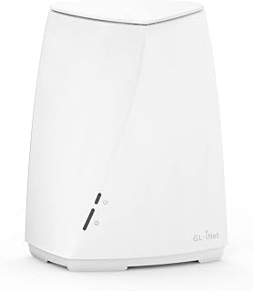 GL-B2200 (Velica) Tri-Band Wireless Mesh Router, 400Mbps (2.4GHz) + 2x867Mbps (5GHz), OpenWrt Pre-Installed, AdGuard Supported, DDR3L 512MB, 16MB Nor Flash, EMMC 8GB, Easy Setup with App (1 Pack)