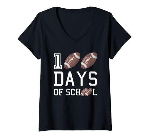 Femme 100 Days of School Rugby American Football Student Kid Cover