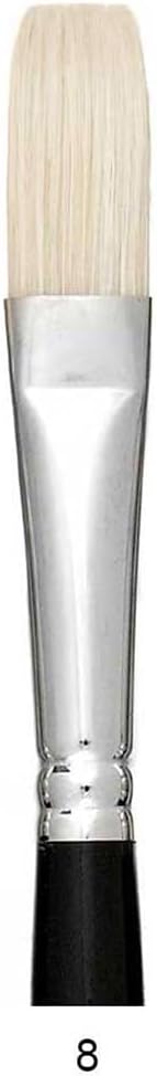 Trekell Hog Bristle Long Handle Artist Brushes for Oil Painting Filbert - 400KF Series / 12