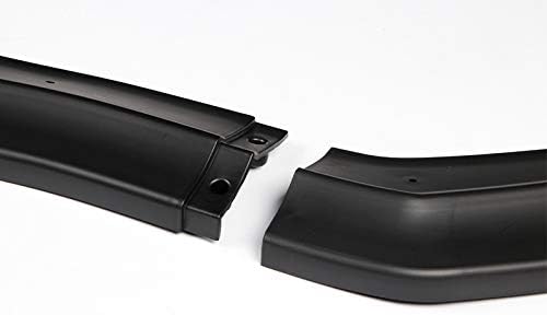 EPARTS 3 Pieces Style Unpainted Matt Black ABS Front Bumper Lip Spoiler Side Body Kit Trim Protection Compatible with 2015-2021 Subaru WRX STI