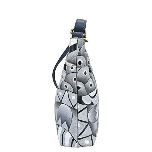 Image of Anna by Anuschka Women's Genuine Leather Medium Crossbody with External Zipper Pocket