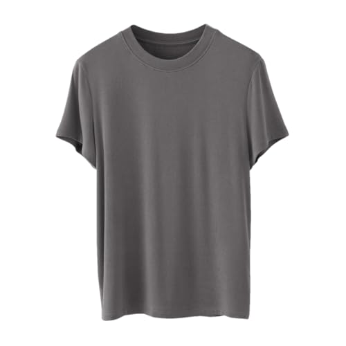 T-shirt col rond anti-transpiration haut soie modal léger