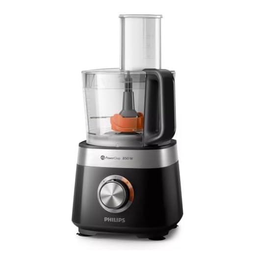 Philips Robot de Cocina Compacto y Licuadora - 850W, 31 Funciones, Jarra 2.1L, PowerChop, Cuchilla de Acero Inoxidable (HR7530/10)