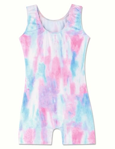 Image of Domusgo Gymnastics Leotards for Girls Sparkly One Piece Biketard Size 1-10Y
