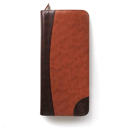 Tie Case Vegan Leather Travel - 6 Neck Tie Organizer by Case Elegance