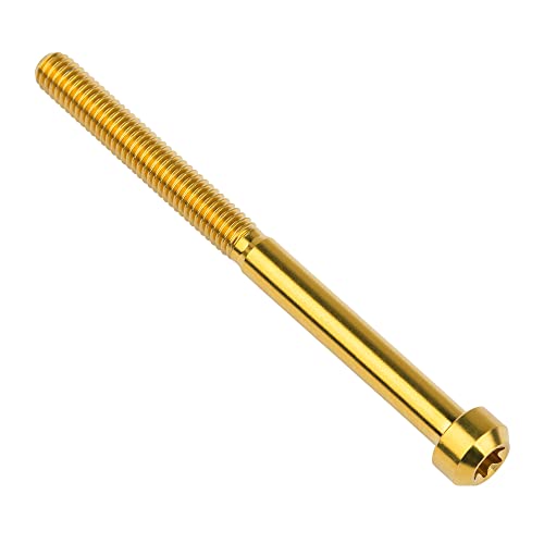 Image of Titanium Torx Square Head M6 x 10 15 20 25 30 35 40 45 50 60 65 70 80mm Screw Pack of 5 (Gold, M6x80mm)