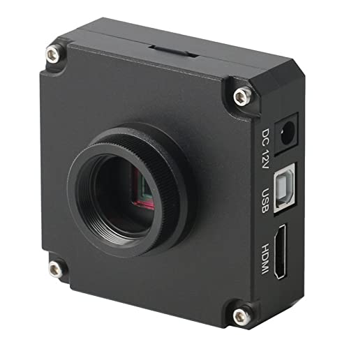 Microscope 38MP 4K Digital Microscope Camera, Continus Zoom 100X 130X 180X 300X 500X C Mount Lens(A)