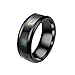 Holibanna Intelligente Anello Termometro Digitale, Anello Temperatura in Acciaio Cambia Umore, Coppia Anello Regalo per Amore Unisex Donna Uomo
