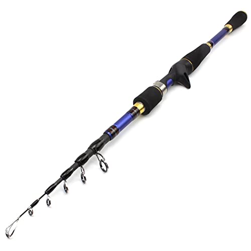 Teleskop-Angelruten-Combos High Carbon Spinning Casting Angelrute Teleskop Forelle Reise Pole Köder Gewicht Köder Angelruten Tragbare Angelruten Outdoor Angelruten