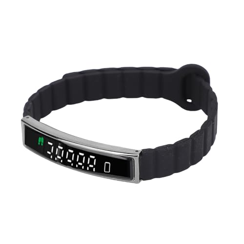 ASHATA Smart Armband, Fitness -Tracker mit BT 5.3 Wasserdichtem Magnetgurt mit Fernfotografie -Anrufbenachrichtigungen f&uuml;r - -Sportmodi (Black)