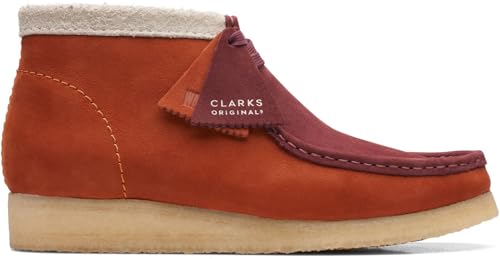 Clarks Men's Wallabee Boot (Dark Orange Combination) (us_footwear_size_system, adult, men, numeric, medium, numeric_10)2