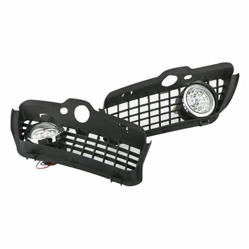 Grille de protection phare antibrouillard LED feux route blancs VW Jetta MK3 93-98