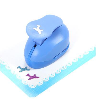 Fascola 5/8'' Paper Craft Punch,Card Scrapbooking Engraving Kid Cut DIY Handmade Hole Puncher (Airplane)