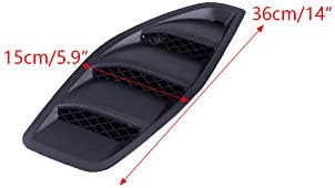 Miniatura 2 de beler 2 piezas izquierda y derecha del capó del motor, rejillas de ventilación de entrada de aire, bisel apto para Jeep JK Wrangler 2007-2017