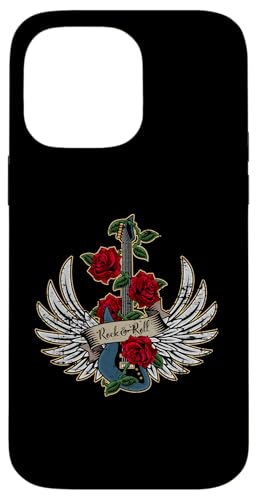 Guitar Wings ���[�Y �A���e�B�[�N�� ���b�N�����[�� �~���[�W�b�N�f�U�C�� �X�}�z�P�[�X iPhone 14 Pro Max �p