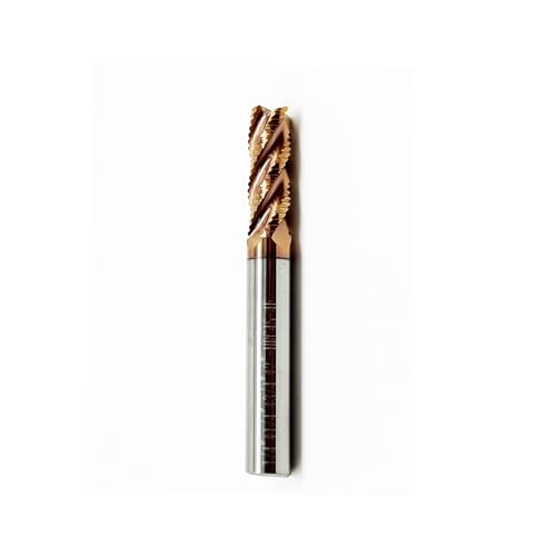 Image of 1Pcs 1 /4 inch Roughing End Mill Set, 4-Flute Carbide Router Bits, 1 /4 inch Shank, 3 /4 inch Cutting Length, HRC45 for Alloy Steel & Hardened Steel - Precision CNC Tools