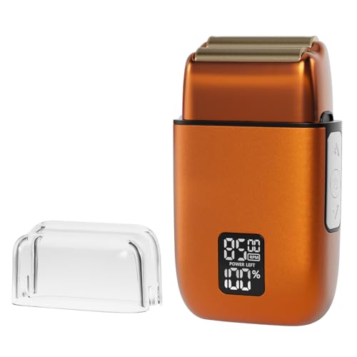 Electric Razor for Men, Foil Shaver with Double Foil Blades, Beard Trimmer for Men with 3-Speed Control, IPX7 Waterproof Men's Face/Head Shaver with Travel Lock & LED Display, Gifts for Men